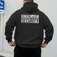 Halloween Mom Dad Daughter Adult Costume Unicorn Security Men's Hoodie Back Print Halloween Mom Dad Daughter Adult Costume Unicorn Security Men's Hoodie Back Print