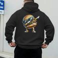 Hamburger Dabbing Kids Men Women Dab Dance Cheeseburgers Dad Men's Hoodie Back Print