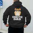 Hamster Dad Father's Day Animal Whisperer Rodent Lover Men's Hoodie Back Print