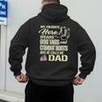 Hero Wears Dog Tags Combat Boots Proud Army Dad Father Men's Hoodie Back Print Hero Wears Dog Tags Combat Boots Proud Army Dad Father Men's Hoodie Back Print