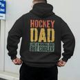 Hockey Dad Shirt Men Fathers Day Hockey Dad Men's Hoodie Back Print