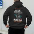 Homeschool Dad Kissing The Teacher Homeschool Dad Men Women Kids Men's Hoodie Back Print