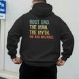Host Dad The Man Myth The Bad Influence Retro Men's Hoodie Back Print