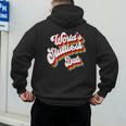 Humor Sarcastic Father's Day Adult Jokes World's Sluttiest Dad Small Men's Hoodie Back Print