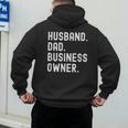 Husband Dad Business Owner CEO Entrepreneur Men Men's Hoodie Back Print