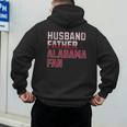 Husband Father Alabama Fan Fathers Day Alabama Dad Men's Hoodie Back Print