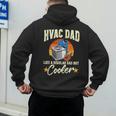 HVAC Dad But Cooler HVAC Technician Father Men's Hoodie Back Print