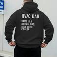 HVAC Dad Definition HVAC Technician Men's Hoodie Back Print