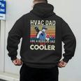HVAC Dad Like A Regular Dad HVAC Technician AC Repairman Men's Hoodie Back Print