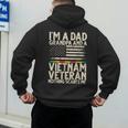 I'm A Dad Grandpa And A Vietnam Veteran Nothing Scares Me Men's Hoodie Back Print