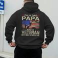 I'm A Dad Papa And Veteran Retro Dad Papa Grandpa Men's Hoodie Back Print I'm A Dad Papa And Veteran Retro Dad Papa Grandpa Men's Hoodie Back Print