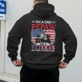 I'm Dad Pepaw Veteran Nothing Scares Me Father's Day Men's Hoodie Back Print