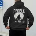 Introvert Bigfoot People Not A Big Fan Dad Joke Men's Hoodie Back Print
