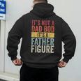 It's Not A Dad Bod It's A Father Figure Retro VintageShort Sleeve Men's Hoodie Back Print