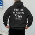 IVF For Couples & IVF Transfer Day Fries On Transfer Day Infertility Embryo IVF Mom IVF Dad Men's Hoodie Back Print