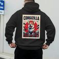 Japanese Art Corgi Dog Mom Dad Men's Hoodie Back Print