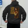 Jesus I Saw That I'm Telling Dad Religious Men's Hoodie Back Print