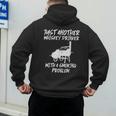 Just Another Bbq Grill Barbecue Meat Grilling Dad Men Men's Hoodie Back Print