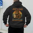 Just A Dad Who Always Came Back With The Milk Bigfoot Men's Hoodie Back Print