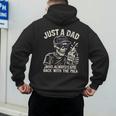 Just A Dad Who Always Came Back With The Milk Shirt Skeleton Men's Hoodie Back Print