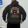 Labrador Retriever Dad Black Lab Dad Men's Hoodie Back Print
