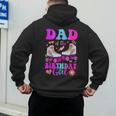 Let's Roll Dad Of The Birthday Girl Roller Skate Birthday Men's Hoodie Back Print