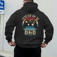 I Leveled Up To Dad 2025 Promoted To Daddy Soon To Be Father Men's Hoodie Back Print