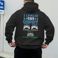 Leveled Up To Daddy Again Gamer Dad Est 2026 Men's Hoodie Back Print