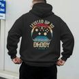 I Leveled Up To Daddy Est 2026 Dad Level Unlocked New Dad Men's Hoodie Back Print