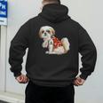 I Love Dad Tattoo Shih Tzu Dad Father's Day Men's Hoodie Back Print I Love Dad Tattoo Shih Tzu Dad Father's Day Men's Hoodie Back Print