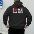 I Love My Gay Dad I Heart My Gay Dad Men's Hoodie Back Print