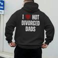 I Love Hot Divorced Dads Red Hearts Men's Hoodie Back Print I Love Hot Divorced Dads Red Hearts Men's Hoodie Back Print