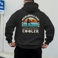 Man's Pickleball Dad Like A Regular Dad But Cooler Men's Hoodie Back Print