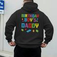 Master Builder Birthday Boy's Daddy Building Bricks Blocks Men's Hoodie Back Print
