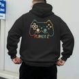 Matching Gamer Tee For Dad Mom & Kids Player 123 Men's Hoodie Back Print