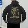 Men Dad That's What I Do I Fix Stuff And I Know Things Men's Hoodie Back Print Men Dad That's What I Do I Fix Stuff And I Know Things Men's Hoodie Back Print