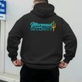 Mermaid Security Birthday Party Matching Dad Boys Men's Hoodie Back Print Mermaid Security Birthday Party Matching Dad Boys Men's Hoodie Back Print