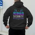 Mermaid Security Don't Mess With My Mermaid Merman Mer Dad Men's Hoodie Back Print