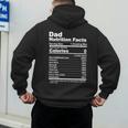 Miftees Fathers Day Tees Dad Nutrition Facts Men's Hoodie Back Print
