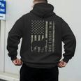 Mini Aussie Dad Australian Shepherd Dog Camo USA Flag Men's Hoodie Back Print