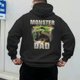 Monster Truck Dad Monster Truck Are My Jam Adults Kids Men's Hoodie Back Print
