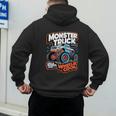 Monster Truck Dad Wheelie Cool Like Normal Dad Men's Hoodie Back Print