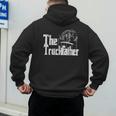 Monster Truck Jam Truckfather Dad Father UTE Pickup Men's Hoodie Back Print