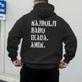Najbolji Babo Ikad Bosnian Dad Men's Hoodie Back Print Najbolji Babo Ikad Bosnian Dad Men's Hoodie Back Print