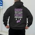 NICU Dad Micro Preemie Baby Dad Of NICU Warrior Appreciation Men's Hoodie Back Print
