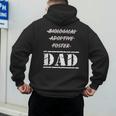 Not Biological Adoptive Foster But Dad T-Shirt For Fathers Men's Hoodie Back Print