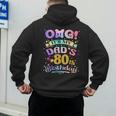 OMG It's My Dad's 80th Birthday Happy 80 Years Old Men's Hoodie Back Print