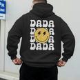 One Happy Family Birthday Matching Apparel Dada One Happy Dude Birthday Theme Family Matching Adult Child Short Sleeve Crew Neck Classic Fit Polyester 50 Cotton 50 Men's Hoodie Back Print