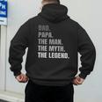 Papa Dad Legend Men Grandpa Christmas Father's Day Birthday Men's Hoodie Back Print Papa Dad Legend Men Grandpa Christmas Father's Day Birthday Men's Hoodie Back Print