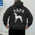 Papa ITALIAN GREYHOUND For Dad Men's Hoodie Back Print Papa ITALIAN GREYHOUND For Dad Men's Hoodie Back Print